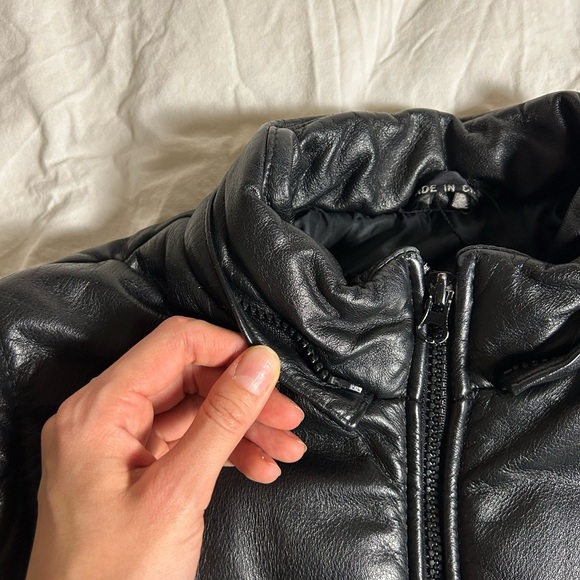 Vintage Leather Puff Jacket/Vest - Picture 4 of 9